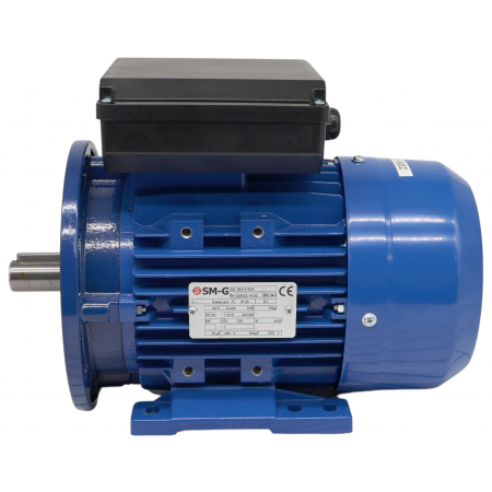 SILNIK ELEKTRYCZNY 1,1kW 230V 1410obr 1FAZOWY KONDENSATOR PRACY ROZRUCHU